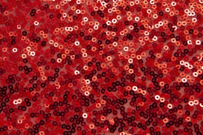 Сетка с пайетками №18, 188 гр/м2, шир.130см, цвет красный - купить в Севастополе. Цена 371 руб.