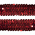 Тесьма с пайетками 3, шир. 30 мм/уп. 25+/-1 м, цвет красный - купить в Севастополе. Цена: 1 087.39 руб.