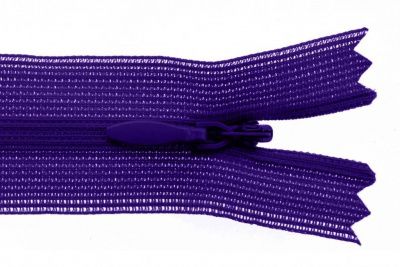 Молния потайная Т3 866, 50 см, капрон, цвет фиолетовый - купить в Севастополе. Цена: 8.62 руб.