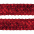 Тесьма с пайетками 3, шир. 35 мм/уп. 25+/-1 м, цвет красный - купить в Севастополе. Цена: 1 308.30 руб.